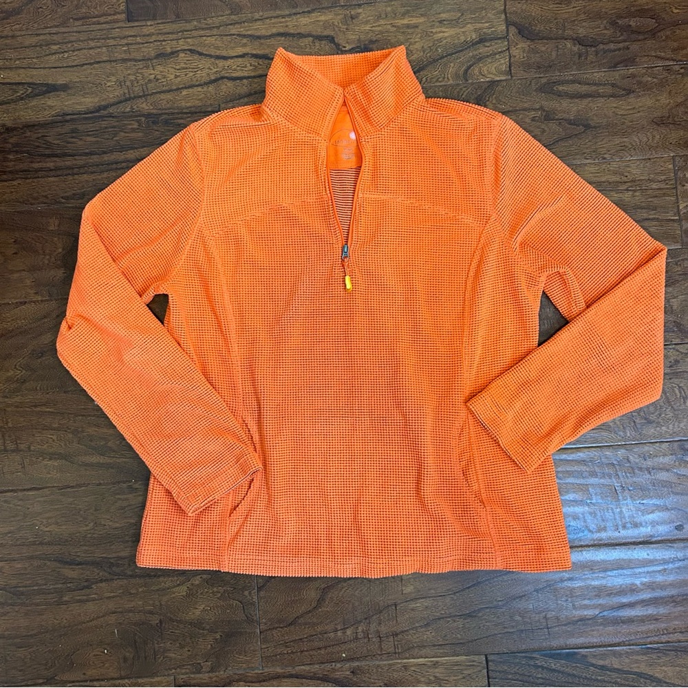 Orange Tangerine brand 1/4 zip pullover size XL